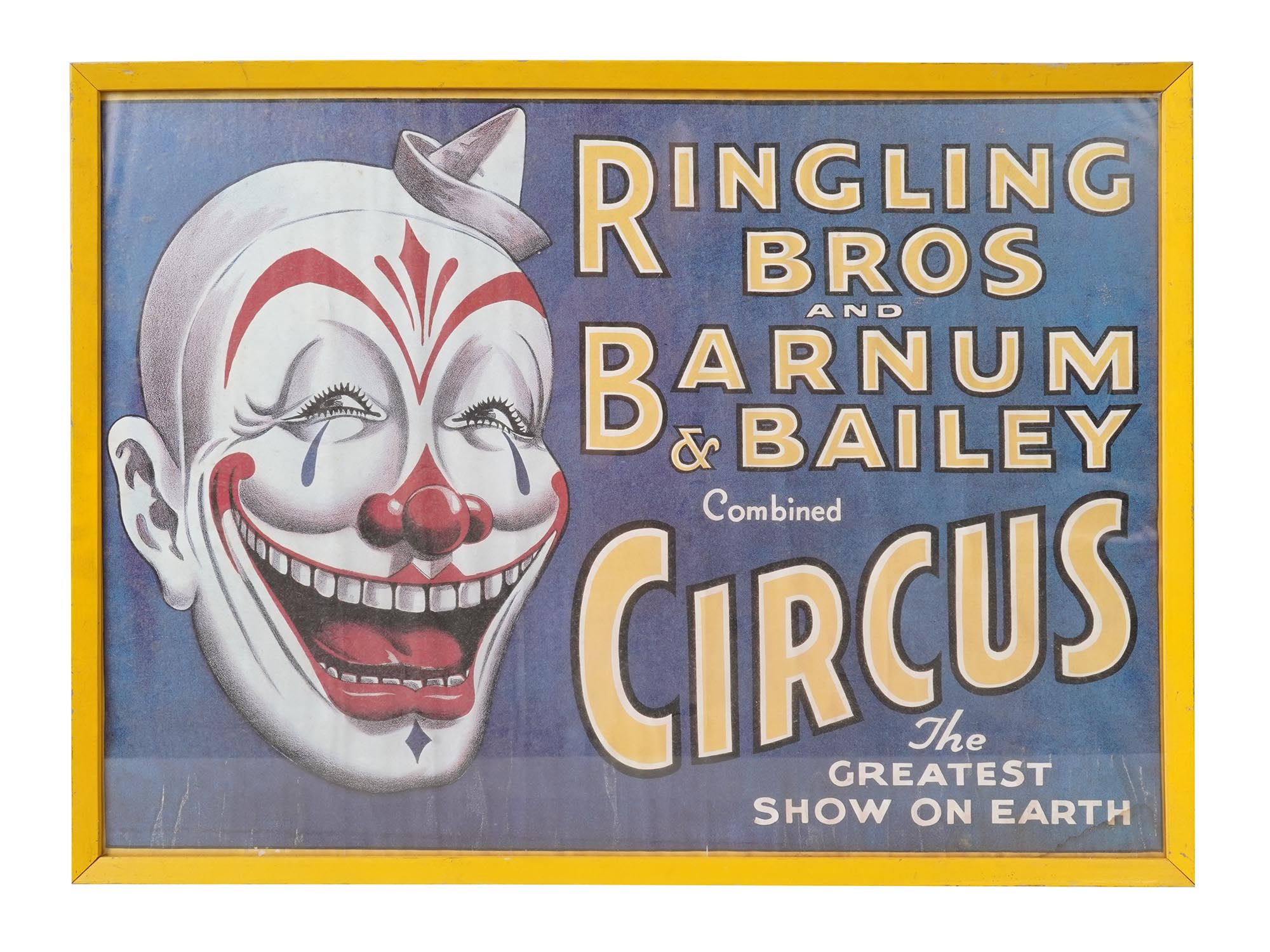 VINTAGE MID CENTURY RINGLING BROS CIRCUS POSTER PIC-0